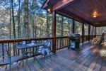 Main level porch with grilling access